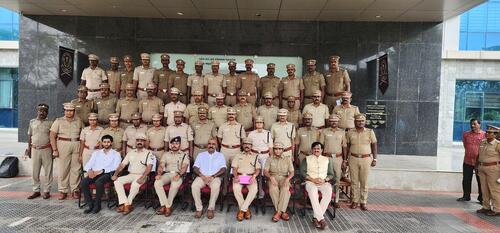 With Tamil Nadu Police officers